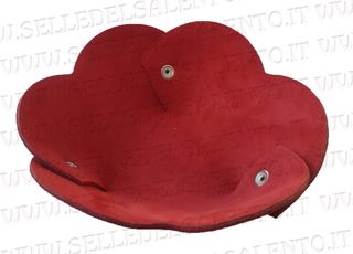 Svuotatasche forma fiore in pelle scamosciata