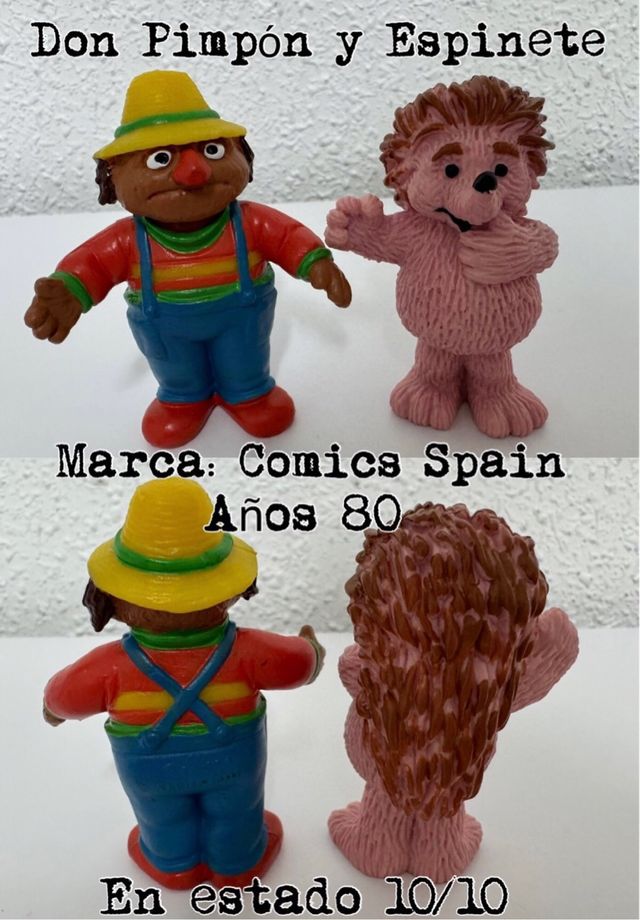 COLECCIÓN MUÑECOS COMICS SPAIN BARRIO SÉSAMO AÑ80s