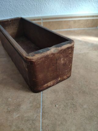 CAJON ANTIGUO MAQUINA DE COSER SINGER
