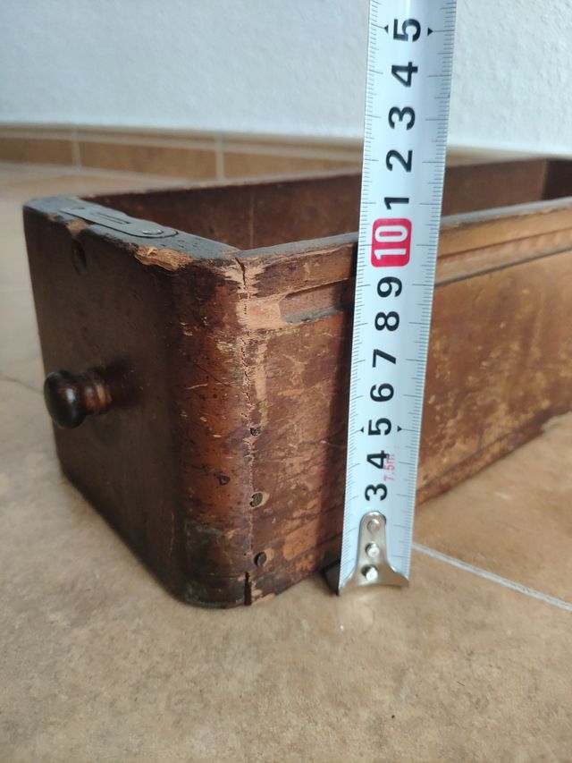 CAJON ANTIGUO MAQUINA DE COSER SINGER