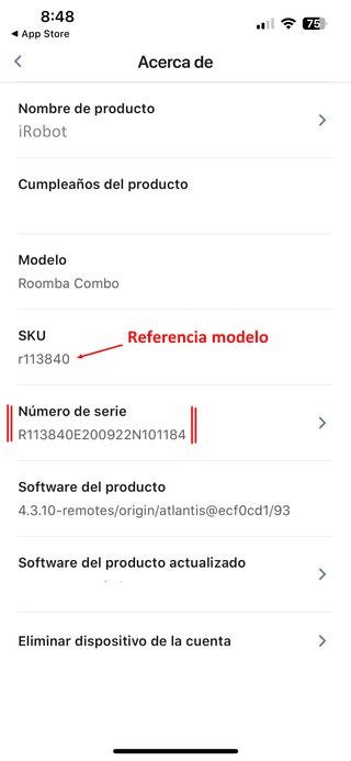 Robot aspirador y friegasuelos (marca: iRobot)