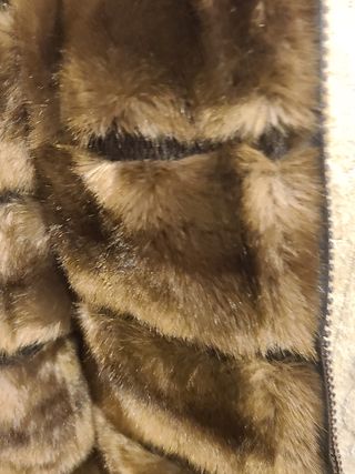 Abrigo visón sintético