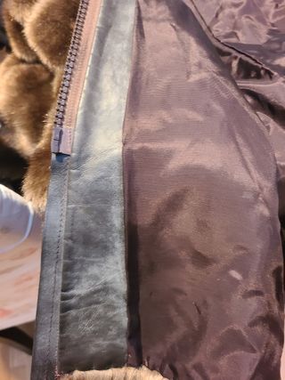 Abrigo visón sintético