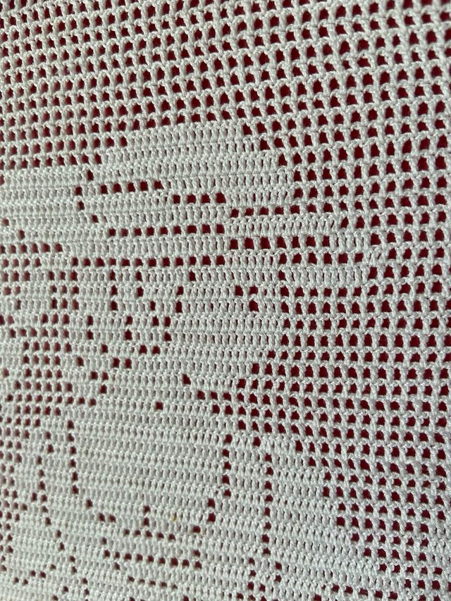 Quadro all'uncinetto incorniciato fatto a mano