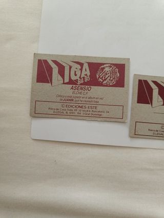 Cromos Asensio, Morgado y Micanovic 8485