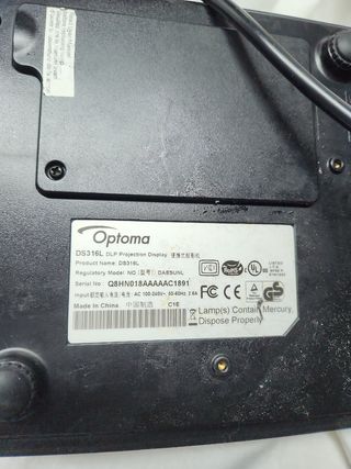PROYECTOR OPTOMA DS3 16L. DLP.