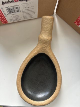 Plato Con Asa Stoneware 31X17X5Cm Purasangre