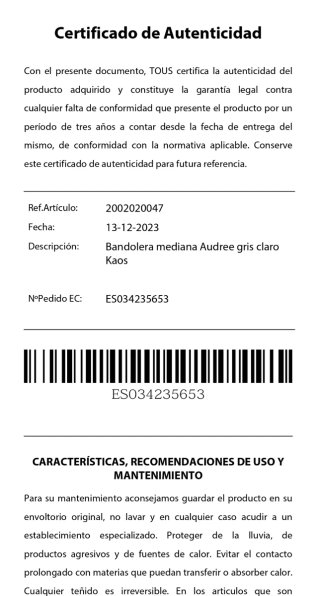 Bolso Bandolera mediana tous