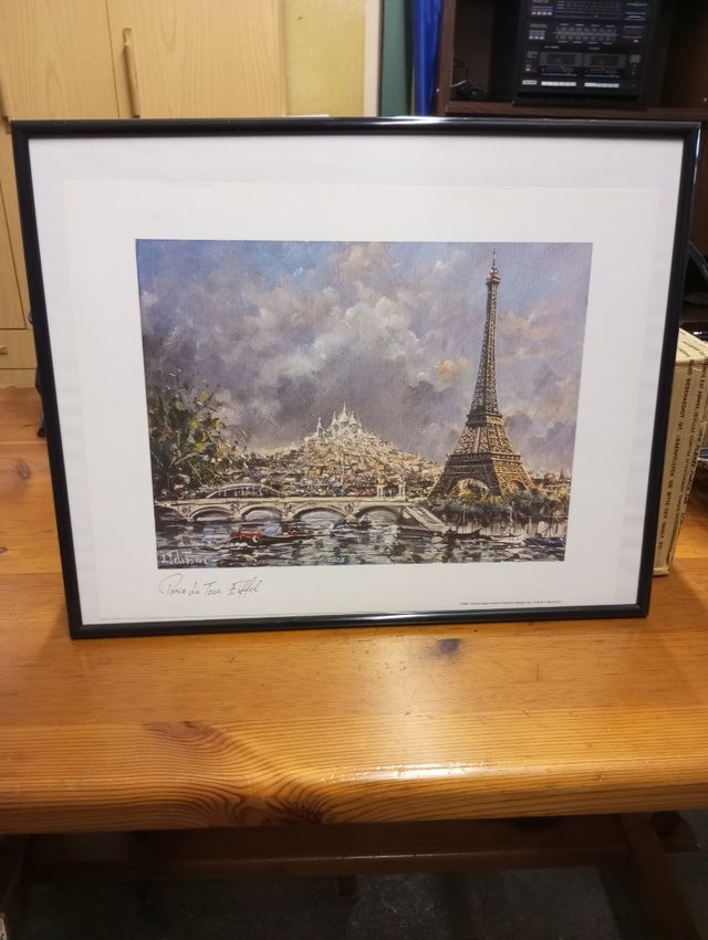 Cuadro Parisino de la Torre Eiffel