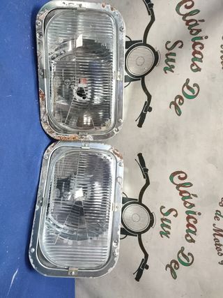 Camión furgón mercedes faros delanteros 
