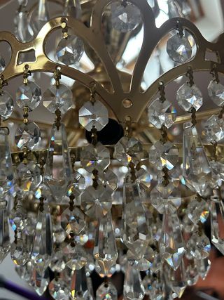 Lampara de araña cristal