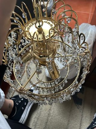 Lampara de araña cristal