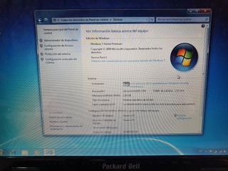 Portatil Packard Bell Windows 7