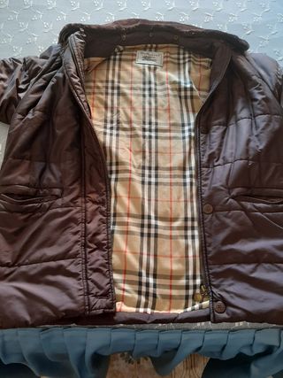 Rebajado abrigo chaquetón Burberry