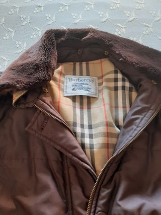 Rebajado abrigo chaquetón Burberry