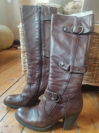 Botas altas piel