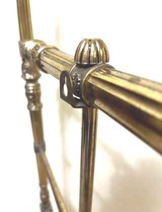 Cabecero cama latón antiguo.