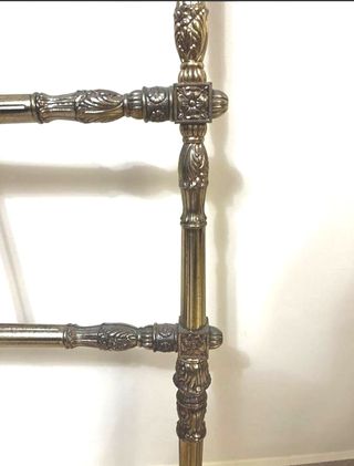 Cabecero cama latón antiguo.