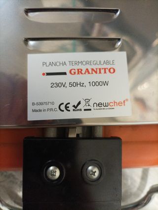 Plancha cocina termorregulable