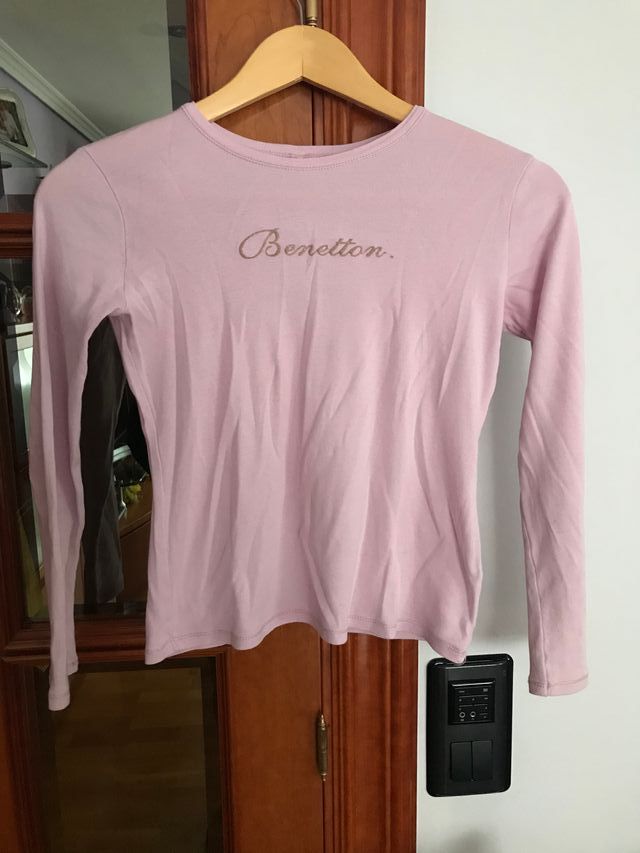 Camiseta rosa benetton talla 8-10 años