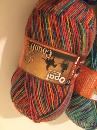 Ovillos de lana calcetines Opal Country