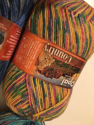 Ovillos de lana calcetines Opal Country