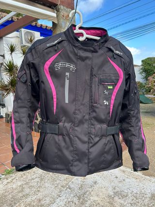 Chaqueta moto mujer