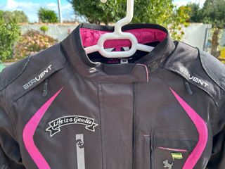 Chaqueta moto mujer
