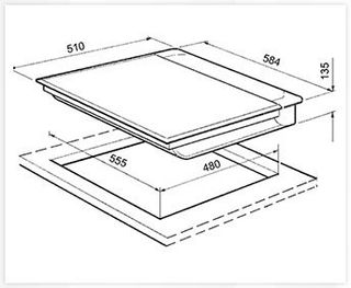 Vitrogas Vitrokitchen Touch ControlG20.Gas Natural