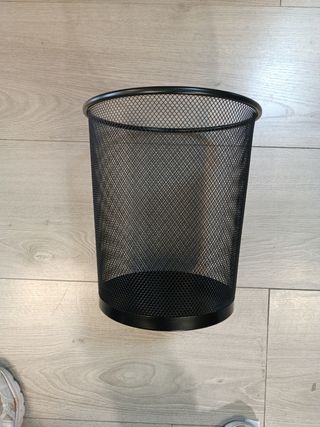 Papelera Malla Metálica 26.5 x 23.5 Negra 12L