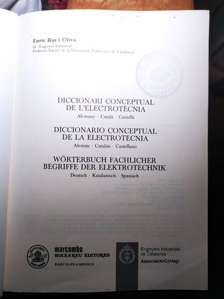 DICCIONARIO CONCEPTUAL DE ELECTROTECNIA . 