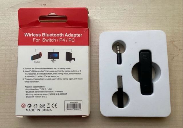 Adaptador bluetooth 3 en 1 Nintendo Switch 