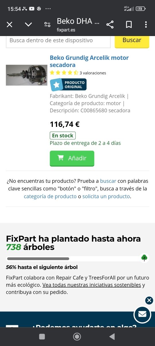 REPUESTOS SECADORA BEKO BOMBA CALOR