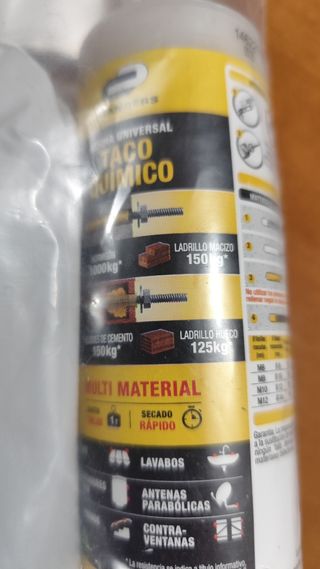 Kit fijación 2T, anclajes y broca 16mm