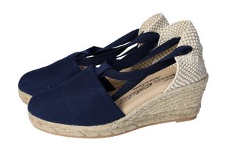 Valencianas de Lona Marino para Señora