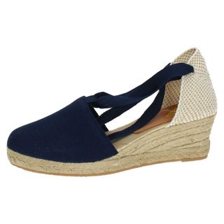 Valencianas de Lona Marino para Señora