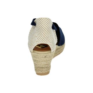 Valencianas de Lona Marino para Señora