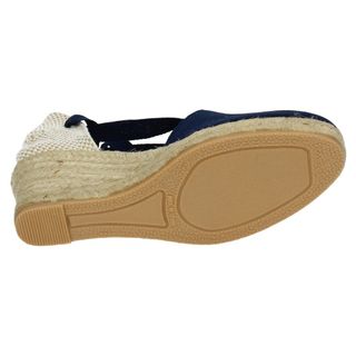 Valencianas de Lona Marino para Señora