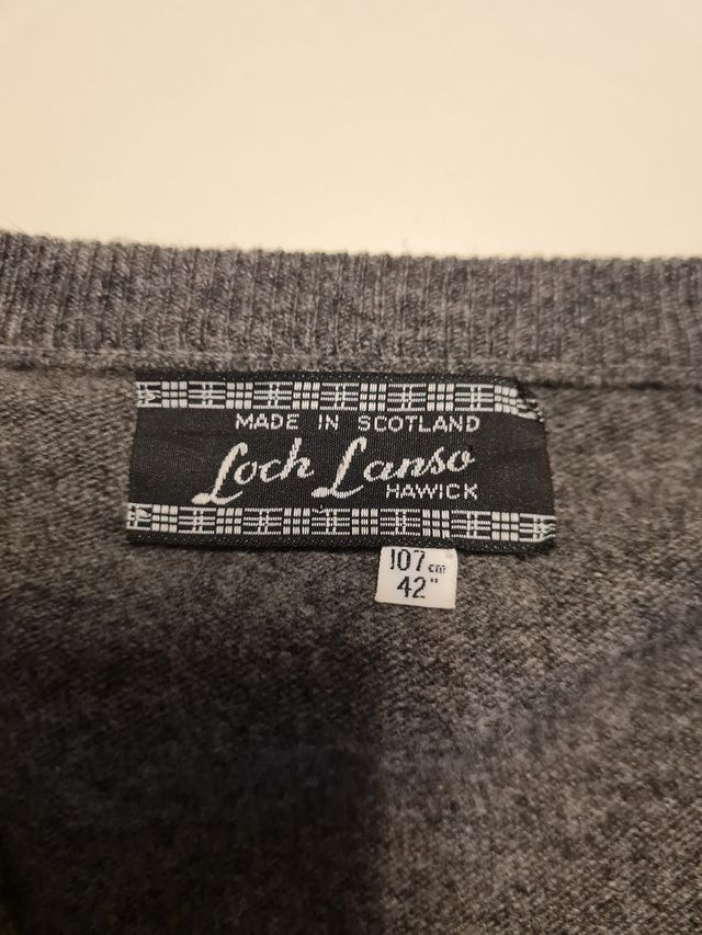 Maglione Loch Lanso Hawick Stile scollo V Size 42