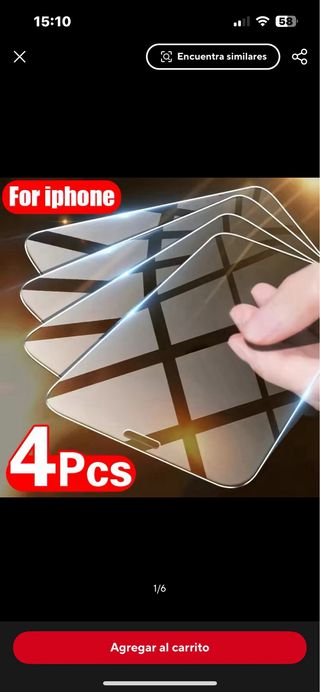4 cristal templado iphone 12/mini