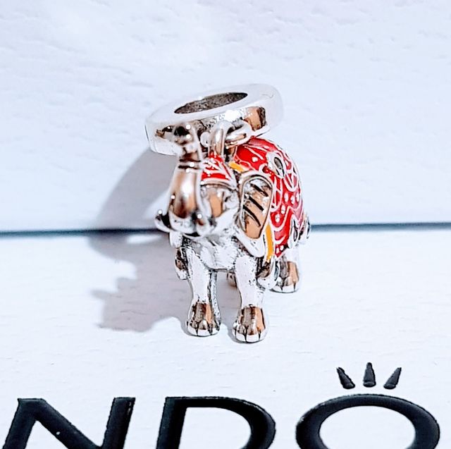 💎 Charm de plata elefante indú