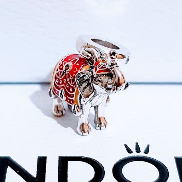 💎 Charm de plata elefante indú