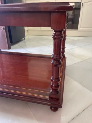 Mesa centro caoba