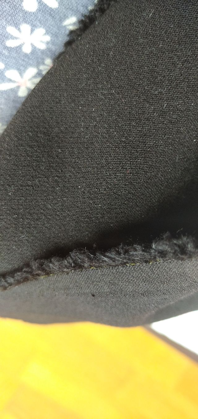 Retal tela crepe confección en negro