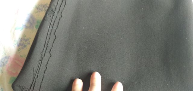 Retal tela crepe confección en negro