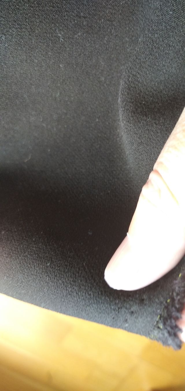 Retal tela crepe confección en negro