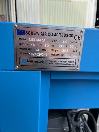 Compresor de Tornillo IMÁN PERMANENTE 20 HP