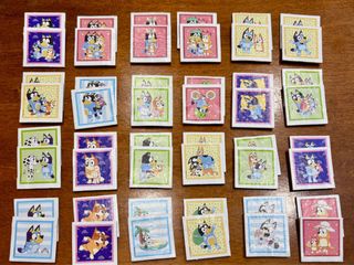 Bluey puzzle cubos y memory