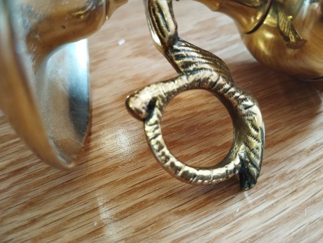 Conjunto de candelabros y candiles bronce