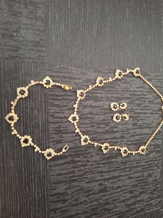 Conjunto chapado en oro